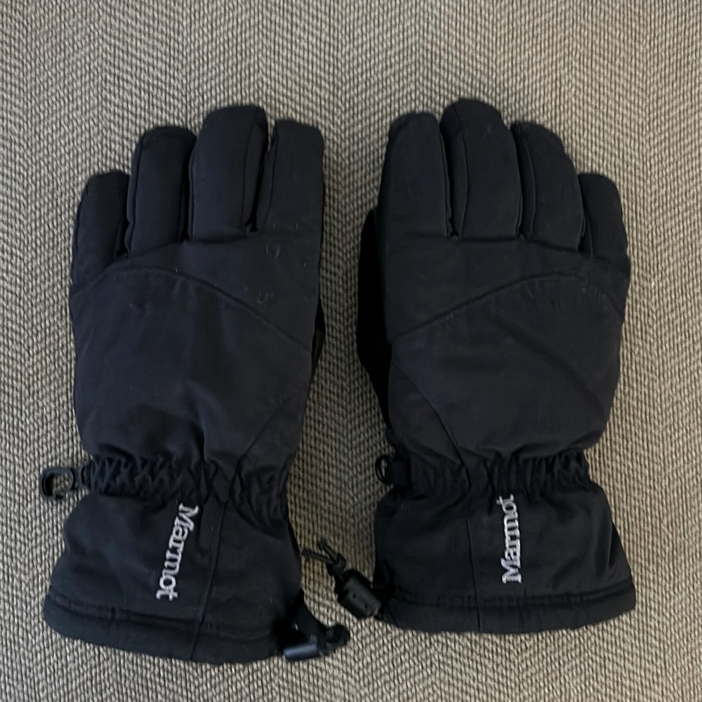 Marmot kids fleece lined gloves, kids size 5/6